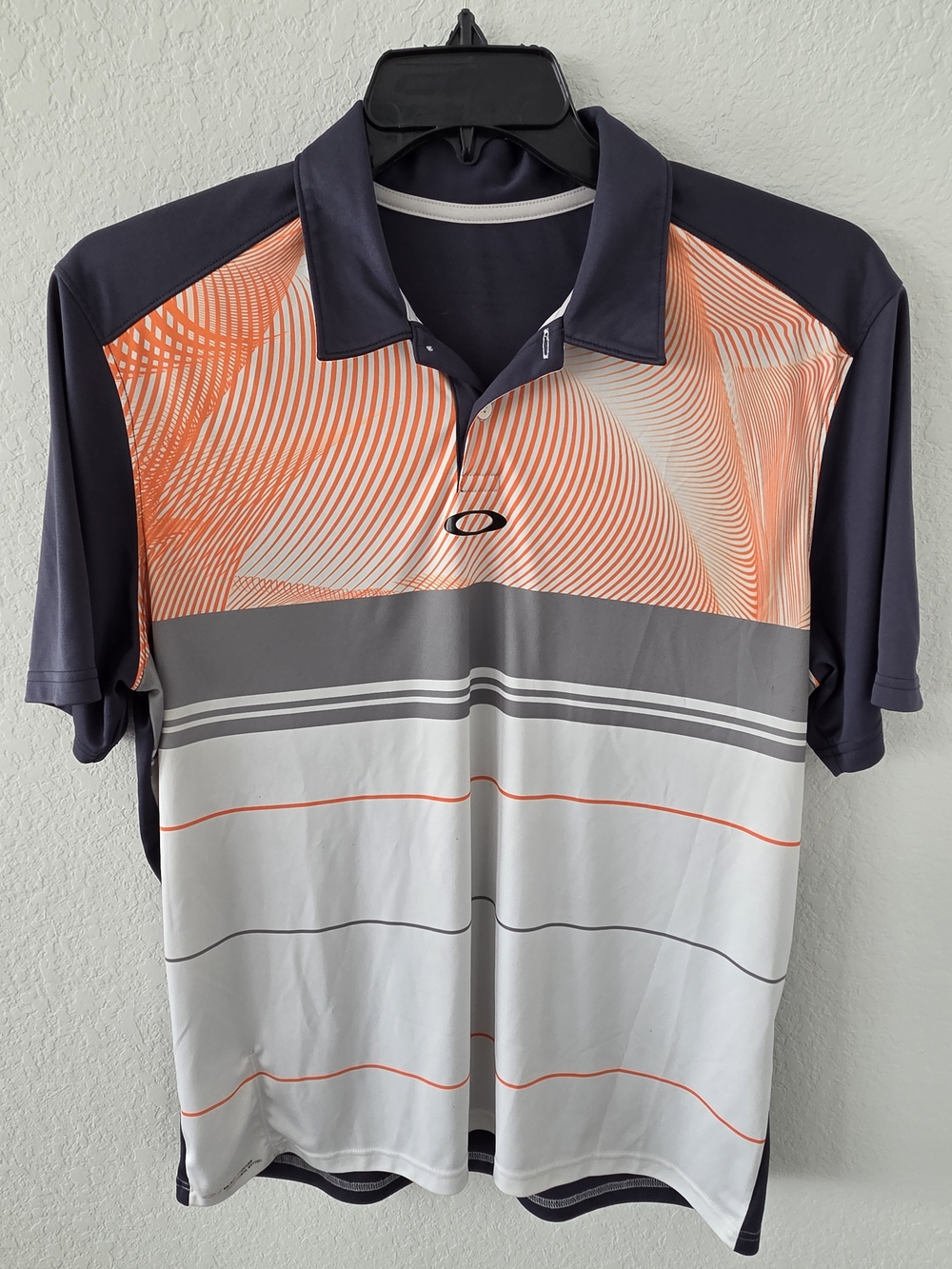 Oakley Men's Aero Motion Block golf polo Shirt Large